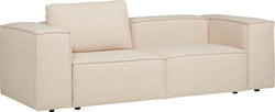 MOKEN 2.5er-Sofa - Creme / B: 246 x T: 98 x H: 68 cm