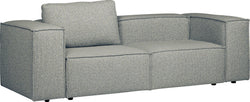 MOKEN 2.5er-Sofa - Blau / B: 246 x T: 98 x H: 68 cm