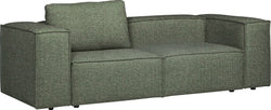 MOKEN 2.5er-Sofa - Grün / B: 246 x T: 98 x H: 68 cm