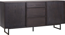 FILO Buffet cenere sc. 160x40x75cm - Marrone scuro / L: 160.0 cm x P: 40.0 cm x A: 75.0 cm