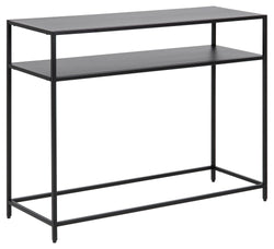 JAXTON Table console - Noir / L: 100.0 cm x P: 35.0 cm x H: 79.0 cm
