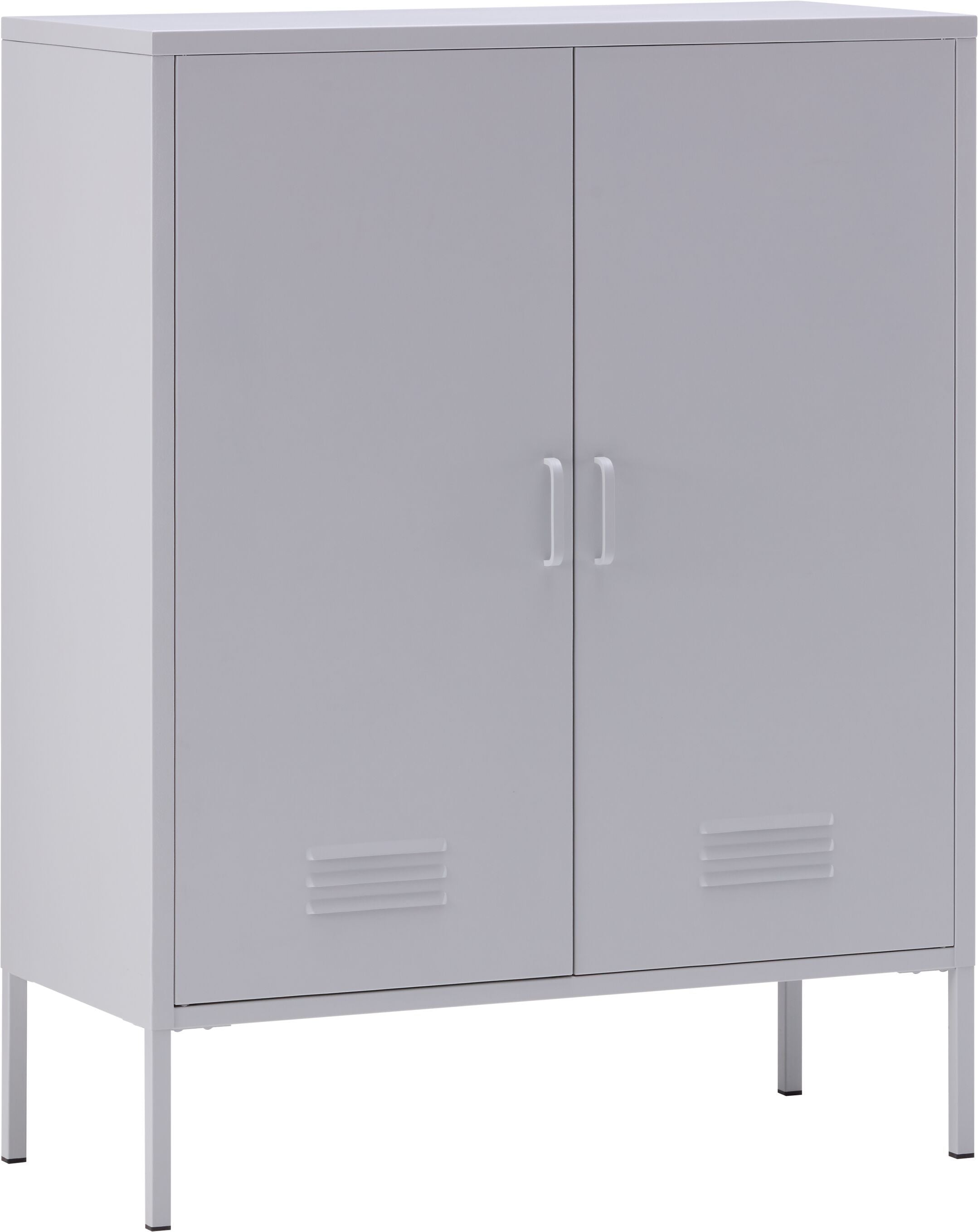 MIKO Kommode Metall lichtgrau85x40x110cm – micasa