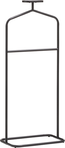 YOMMA Herrendiener 48x30xH113cm Metall - Schwarz / B: 48.0 cm x T: 30.0 cm x H: 113.0 cm