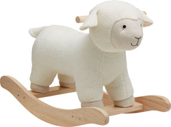 CHARLOTTE Animal à bascule - Blanc / L: 70.0 cm x P: 36.0 cm x H: 50.0 cm