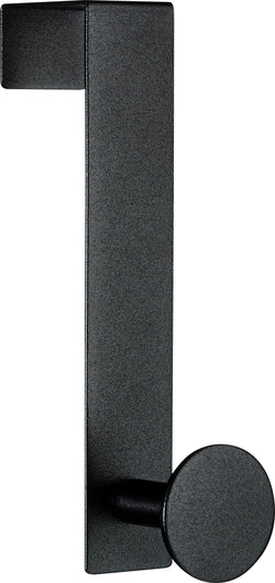 MILES Türhaken - Schwarz / B: 4.0 cm x T: 8.3 cm x H: 16.0 cm