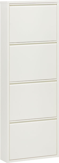 TOBEY Schuhkippe - Weiss / B: 50.0 cm x T: 15.0 cm x H: 136.0 cm