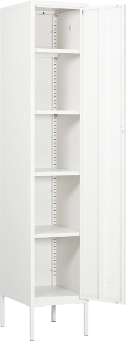 MIKO Schrank - Weiss / B: 35.0 cm x T: 46.0 cm x H: 183.0 cm