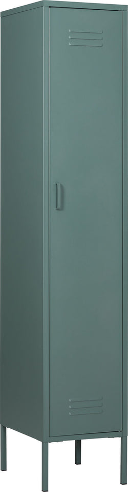 MIKO Schrank - Grün / B: 35.0 cm x T: 46.0 cm x H: 183.0 cm