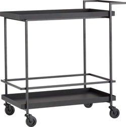 Carrello da portata CAMILLA - Nero / L: 69,0 cm x P: 38,0 cm x A: 70,5 cm