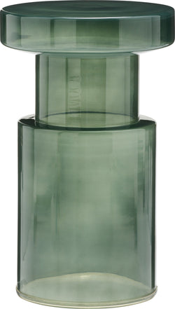 SHANNEN Table d'appoint - Vert foncé / L: 30.0 cm x P: 30.0 cm x H: 45.0 cm