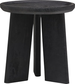 GARY Beistelltisch MangoschwarzØ42xH42cm - Schwarz / B: 42.0 cm x T: 42.0 cm x H: 42.0 cm