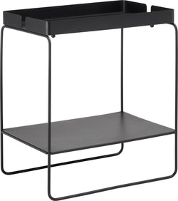 NIKLAS Table d'appoint - Noir / L: 44.2 cm x P: 32.2 cm x H: 46.0 cm