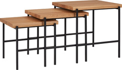 RUBY II Beistelltisch - Natur / B: 52.0 cm x T: 50.0 cm x H: 55.0 cm