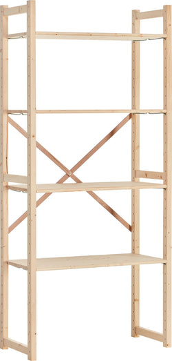 WASA Combinaison d'étagère - épicéa / L: 83.3 cm x P: 40.0 cm x H: 183.0 cm