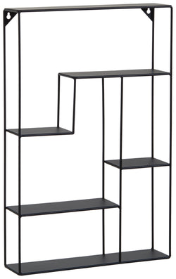 PAAVO Scaffale a parete - Nero / L: 42.0 cm x P: 10.0 cm x A: 65.0 cm
