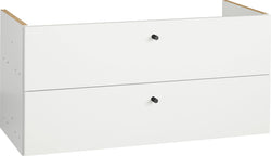 FINJA Tiroir - Weiss / L: 76.7 cm x P: 32.7 cm x H: 36.8 cm