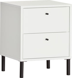 FINJA Mobile accostabile - Bianco / L: 40.0 cm x P: 36.0 cm x A: 52.0 cm