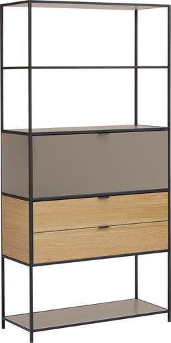 SEVEN Scaffale - Sabbia / L: 93.2 cm x P: 39.0 cm x A: 189.0 cm