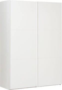 MODUL Schwebetürenschrank - Weiss / B: 152.0 cm x T: 65.0 cm x H: 220.0 cm