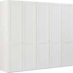 MODUL Drehtürenschrank - Creme / B: 253.0 cm x T: 58.0 cm x H: 220.0 cm
