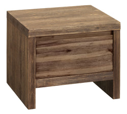 Table de chevet CORELLE - Marron clair / L : 50,0 cm x P : 40,0 cm x H : 38,0 cm