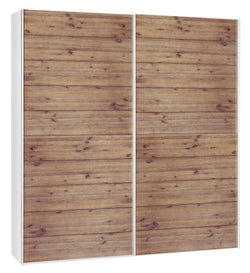 CORELLE Schwebetürenschrank - Akazie lasiert / B: 202.0 cm x T: 67.0 cm x H: 220.0 cm