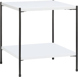 MALA Table de chevet - Blanc / L: 40.0 cm x P: 40.0 cm x H: 43.0 cm