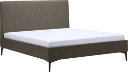 CELINE Lits rembourrés - anthracite / L: 180.0 cm x P: 200.0 cm