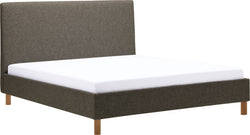 CELINE Lits rembourrés - anthracite / L: 180.0 cm x P: 200.0 cm