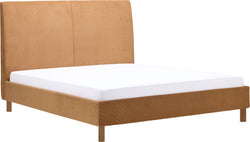 CELINE Lits rembourrés - Jaune / L: 140.0 cm x P: 200.0 cm