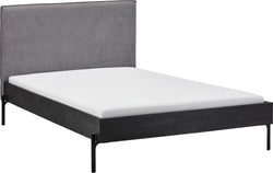 CARA Bett - Buche schwarz / B: 120.0 cm x T: 200.0 cm