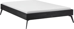 CARA Bett - Buche schwarz / B: 120.0 cm x T: 200.0 cm