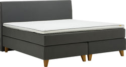 bico GOODNIGHT Boxspringbett - Dunkelgrau / B: 160.0 cm x T: 200.0 cm