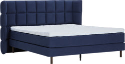 LUNE Boxspringbett - Dunkelblau / B: 180.0 cm x T: 200.0 cm