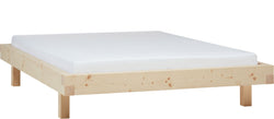 NATURA Bett - Hellbraun / B: 180.0 cm x T: 200.0 cm