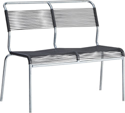 SÄNTIS Spaghetti bench anthracite. - Anthrazit / L: 98.0 cm x P: 58.0 cm x H: 85.0 cm
