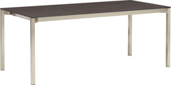 MALO Gartentisch - Edelstahl / moon grey / B: 220.0 cm x T: 90.0 cm x H: 75.0 cm