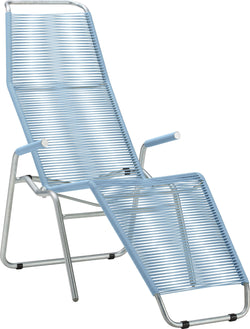 Schaffner BRISSAGO Chaise longue - Bleu clair / L: 64.0 cm x P: 45.0 cm x H: 184.0 cm
