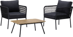 RHODOS Loungeset - Schwarz