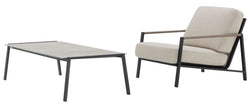 LAZARETO II Lounge Set_Sessel+Tisch - Beige