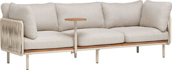 NIHOA Sofa+Anstecktisch_Rope Sand - Hellgrau