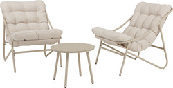 LA MADDALENA Lounge-Set (2chairs 1table) - Coral sand / L: 65.0 cm x P: 85.0 cm x H: 40.0 cm