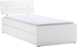HASENA SPAZIO Bett - Weiss / B: 90.0 cm x T: 200.0 cm