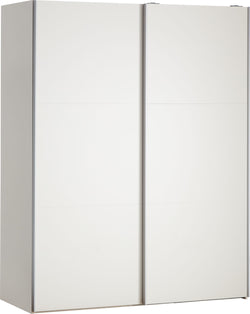 Armoire à portes coulissantes MODUL ONE - Crème / L : 152,0 cm x P : 65,0 cm x H : 195,0 cm