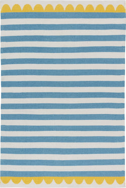 Sonnhild Kestler x Micasa CIAO Tappeto per interni ed esterni - blu / L: 120.0 cm x P: 170.0 cm