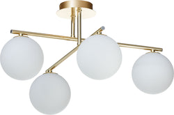 SONEA Deckenleuchte - Goldfarbig / B: 57.0 cm x T: 57.0 cm x H: 28.0 cm