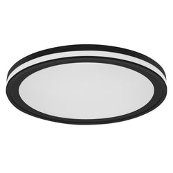 LE_SMART ORBIS CIRCLE Wand-/Deckenleucht - Schwarz / L: 46.0 cm x P: 46.0 cm x H: 9.5 cm