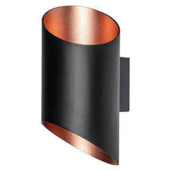 LE_SMART+ ORBIS CYLINDRO Wandleuchte - Schwarz / B: 9.5 cm x T: 12.7 cm x H: 20.0 cm