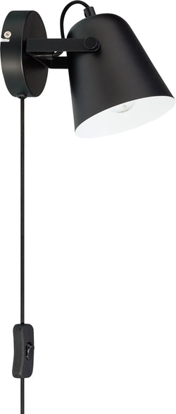 PIETRO Wand- / Deckenleuchte - Schwarz / B: 12.0 cm x T: 20.0 cm x H: 15.0 cm