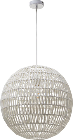 ORAZIO Lampada a sospensione - Bianco / L: 48.5 cm x P: 48.5 cm x A: 135.0 cm